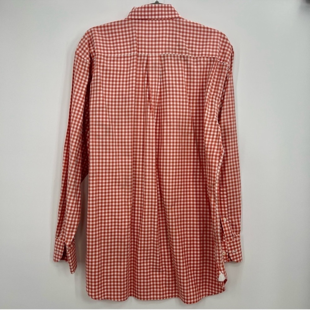 Peter Millar Men Button Down Long Sleeve Dress Shirt Top Plaid Checkered Shirt L - Picture 3 of 5